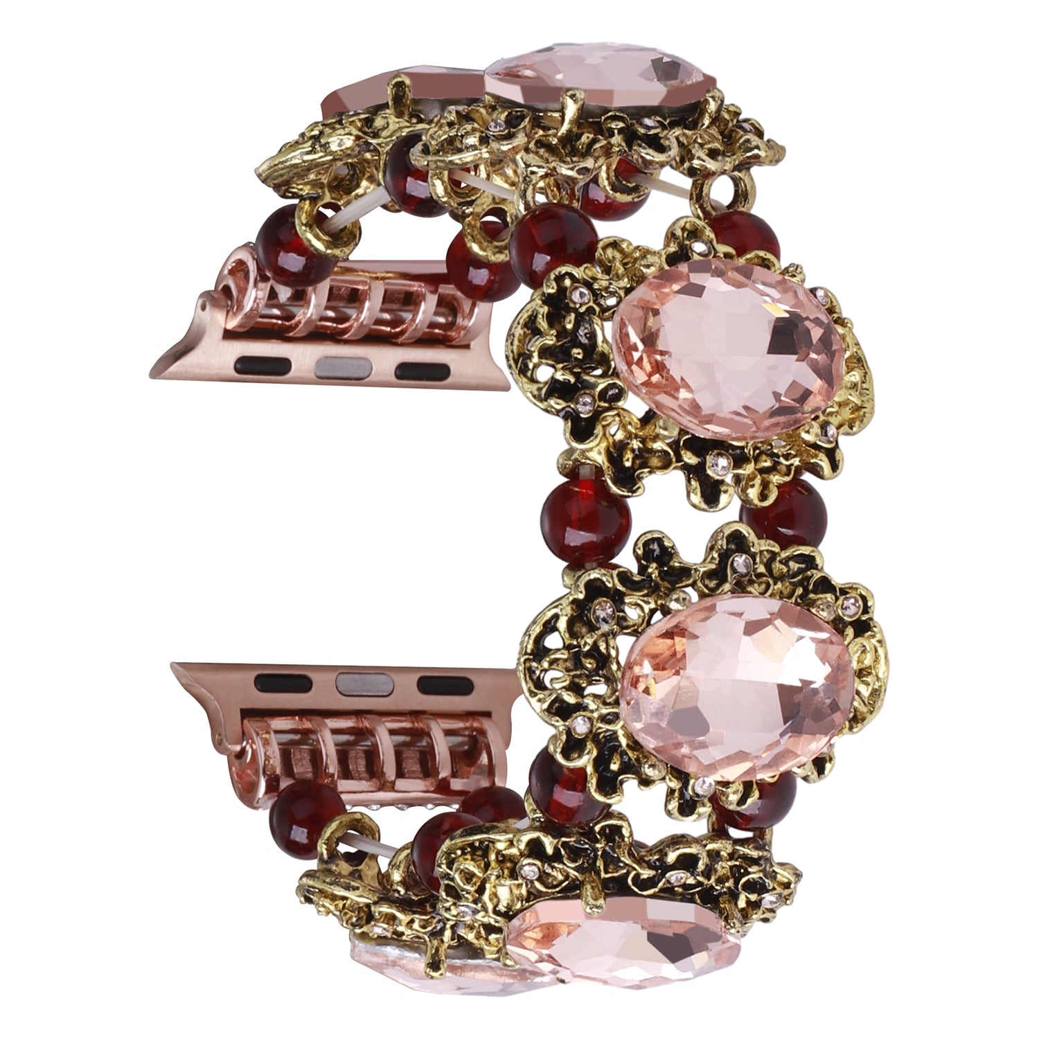 For Apple Watch Series 9 8 7 41mm 6 5 4 SE (2022) SE (2023) SE 40mm 3 2 1 38mm Beads Rhinestone Watch Strap Replacement Watchband For Apple Watch Series 9 8 7 41mm 6 5 4 SE (2022) SE (2023) SE 40mm 3 2 1 38mm Beads Rhinestone Watch Strap Replacement Watchband